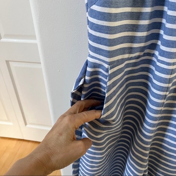 Garlani Eleg Striped Jumpsuit Wide Leg in Blue S - Picture 6 of 11